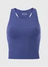 Souluxe Blue Cropped Gym Vest Top - Size 8 Image 1