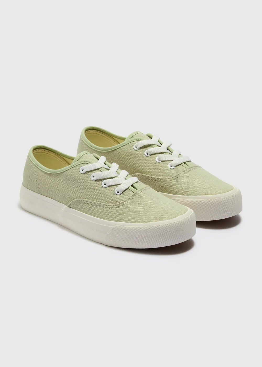 Green Platform Lace Up Pumps - 3 Image 1