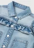 Girls Light Wash Frill Denim Jacket (1-7yrs) - 1 to 1 half years Image 2