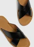 Soleflex Black Cross Strap Sandals - Size 3 Image 2