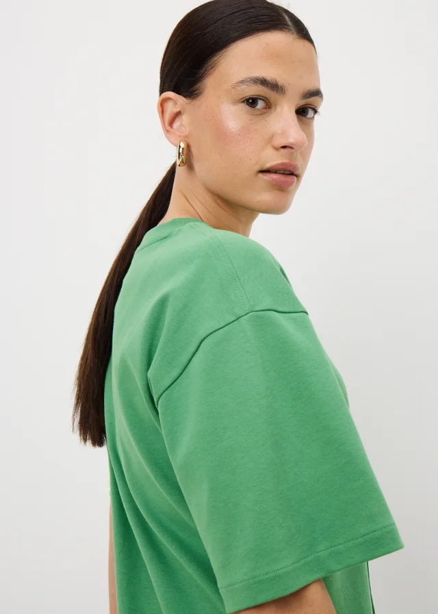 Green Seam Detail Top