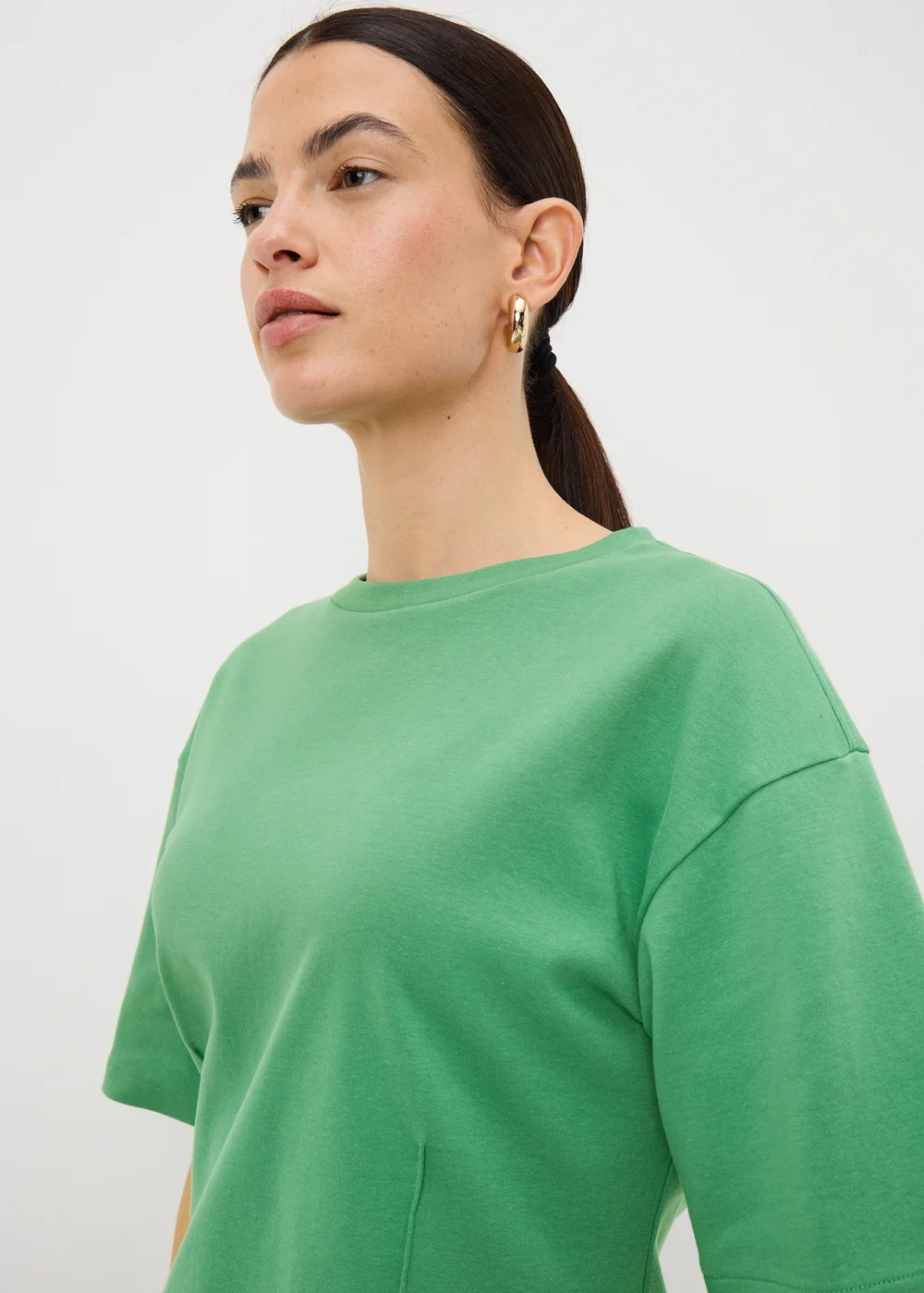 Green Seam Detail Top - Size 8 Image 3