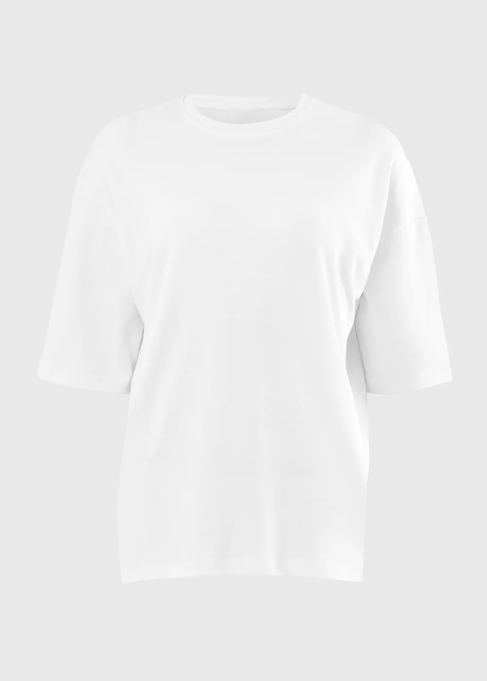 Cream Seam Oversized T-Shirt - Small Image 1