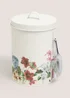 Round Floral Print Tin Image 1