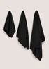 Black Luxury Zero Twist Towels - Hand Towel Image 1