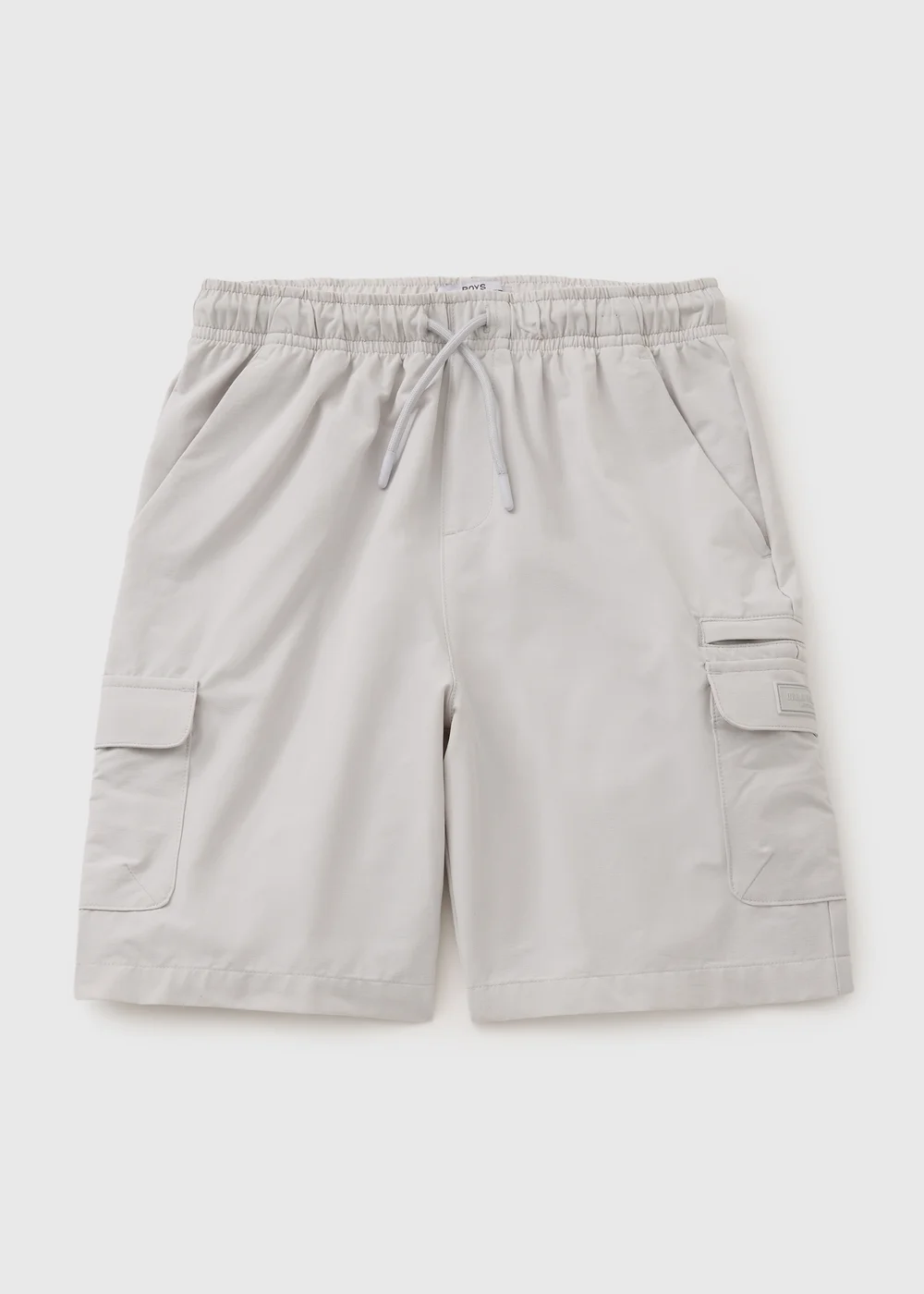 Boys Grey Tech Cargo Shorts (7-15yrs) - Age 7 Years Image 1