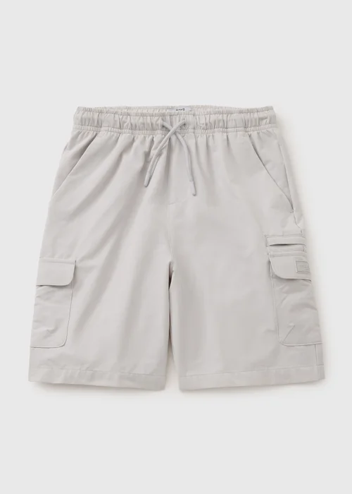 Boys Grey Tech Cargo Shorts (7-15yrs) - Age 7 Years Image 1