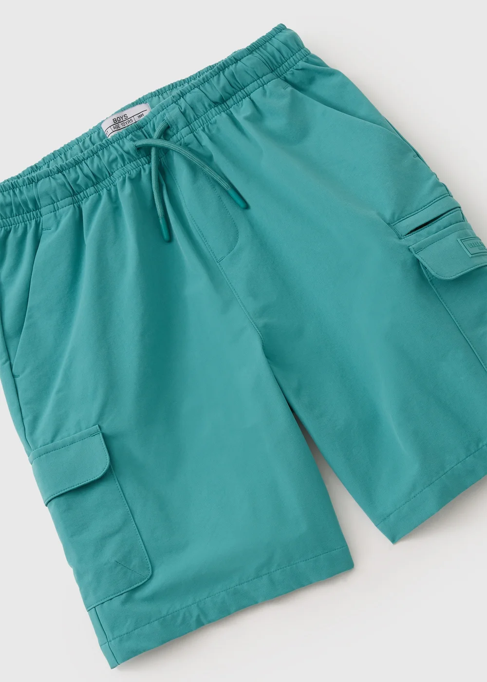 Boys Teal Tech Cargo Shorts (7-15yrs) - Age 14 Years Image 2