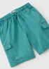 Boys Teal Tech Cargo Shorts (7-15yrs) - Age 14 Years Image 2