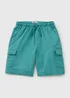 Boys Teal Tech Cargo Shorts (7-15yrs) - Age 14 Years Image 1
