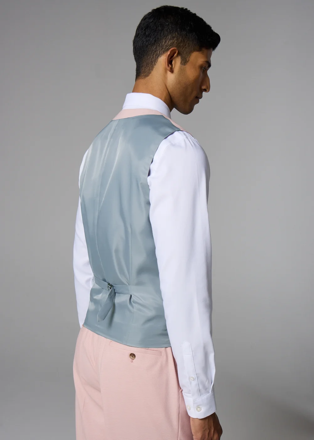 Taylor & Wright Rosewood Pink Slim Fit Suit Waistcoat - Extra small Image 4