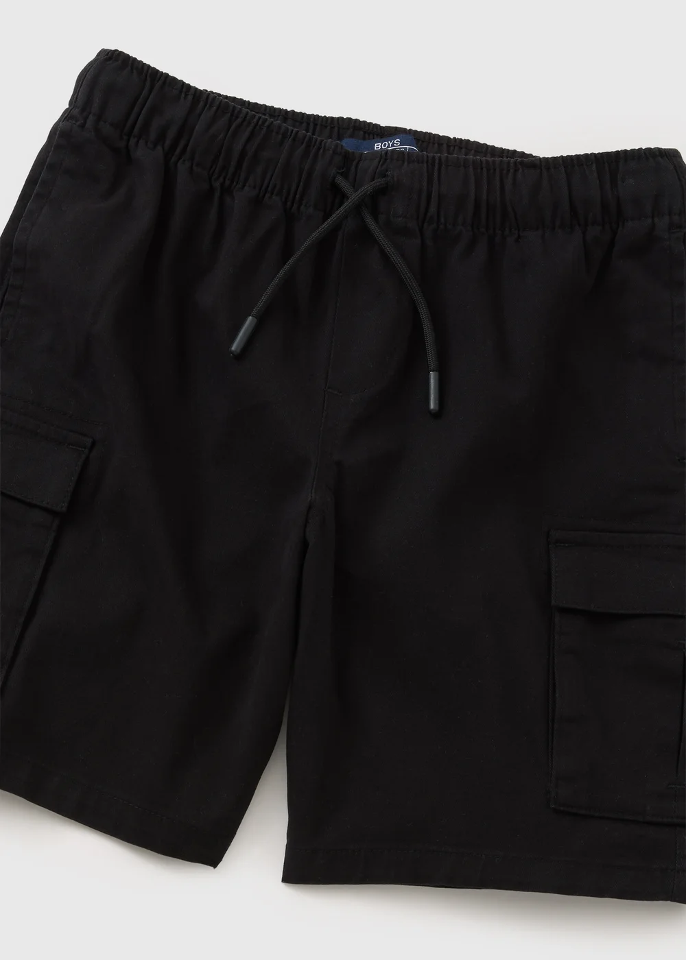 Boys Black Cargo Shorts (7-15 Years) - Age 7 Years Image 2