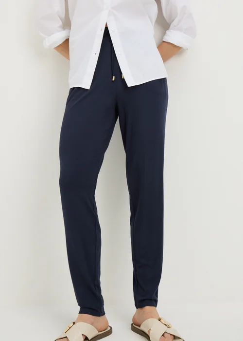 Navy Harem Trousers - Size 28 Image 2