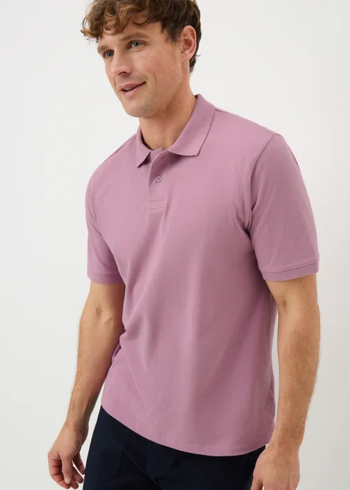 Pink Solid Polo Top - Extra small Image 1