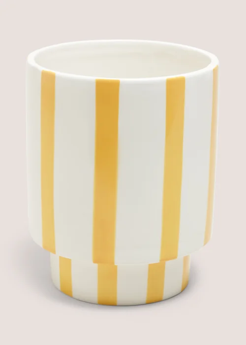 Yellow Stripe Planter Image 1