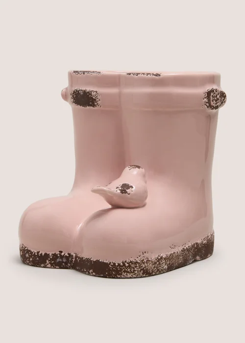 Pink Welly Planter Image 1