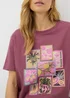 Raspberry Postcard Graphic T-Shirt - Small Image 2