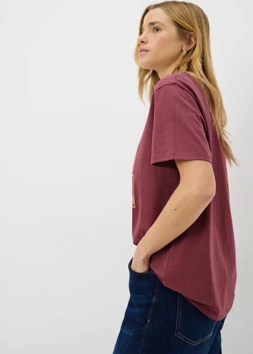 Raspberry Postcard Graphic T-Shirt - Small Image 3