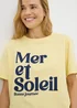 Yellow Mer et Soliel Graphic T-Shirt - Small Image 2