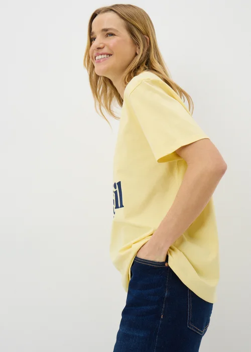 Yellow Mer et Soliel Graphic T-Shirt - Small Image 3