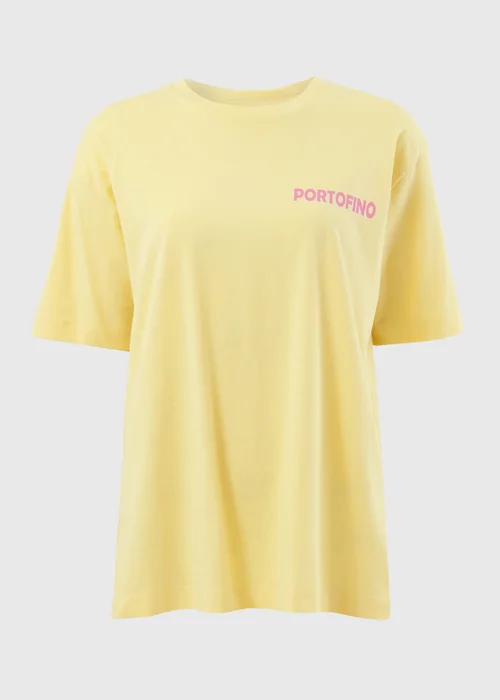 Yellow Portofino Oversized T-Shirt - L Image 3