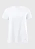 White Ruched Tie Front T-Shirt - Small Image 4