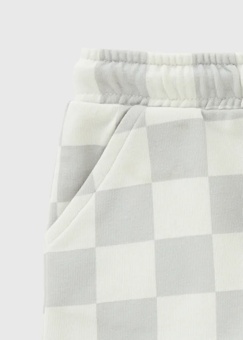 Boys Grey Checkerboard Shorts (1-7yrs) - 1 to 1 half years Image 2
