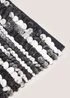 Black and White Marl Chenille Bath Mat Image 2