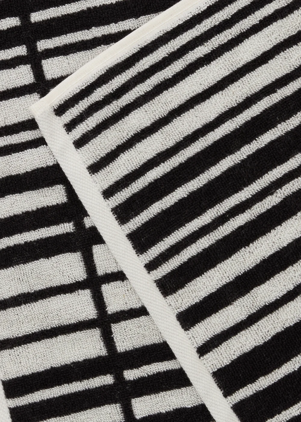Black Stripe Towels - Hand Towel Image 2