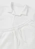 Boys Cream Textured Jacquard Shirt & Short Set (7-15yrs) - Age 7 Years Image 2