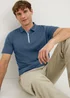 Dark Blue Cotton Polo Top - Extra small Image 3