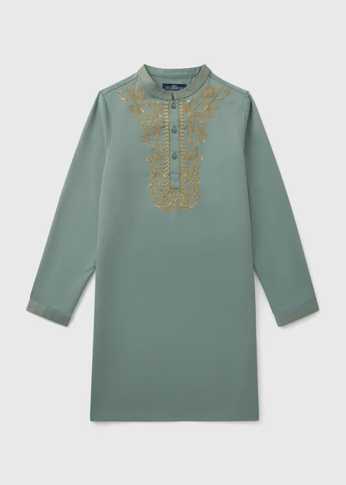 Boys Sage Kurta Shirt (7-15yrs) - Age 7 Years Image 1