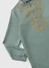 Boys Sage Kurta Shirt (7-15yrs) - Age 7 Years Image 2