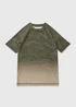 Boys Khaki Squiggle Rash Vest (7-15yrs) - Age 7 Years Image 1