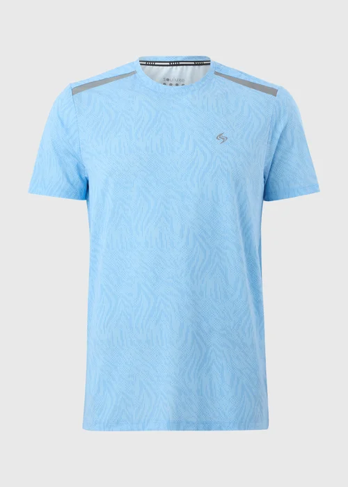 Souluxe Blue Printed T-Shirt - Small Image 4