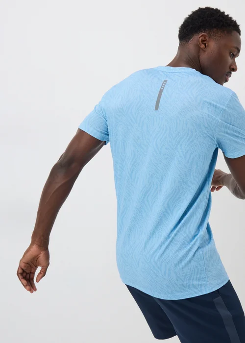 Souluxe Blue Printed T-Shirt - Small Image 2