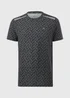 Souluxe Black Printed Sports Top - Small Image 4