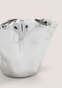 Chrome Crinkle Vase Image 2