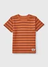 Boys Orange Textured Stripe T-Shirt (1-7yrs) - 1 to 1 half years Image 1