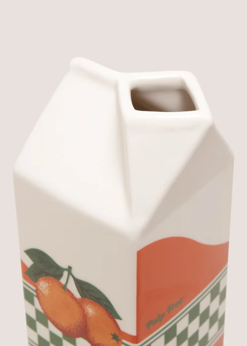 Orange Carton Vase Image 2