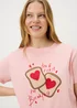 Pink Toast Print Pyjama Set - Extra small Image 2