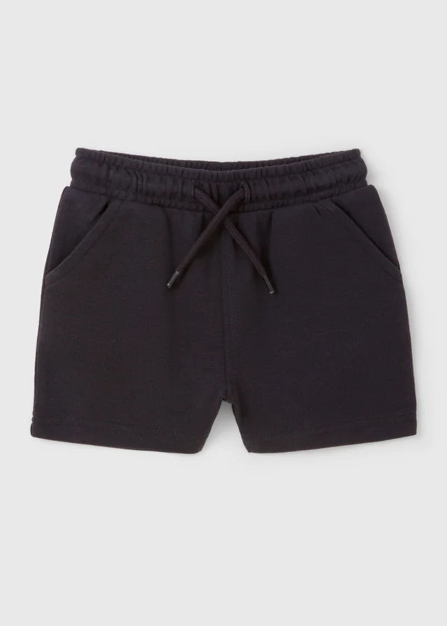 Boys Navy Jogger Shorts (1-7yrs)