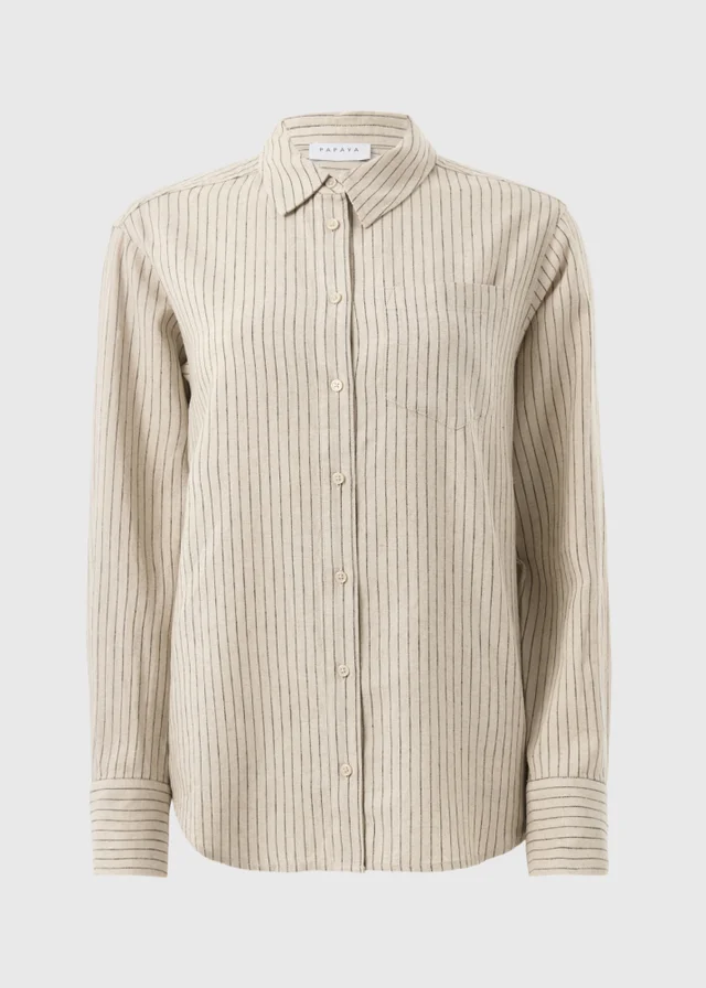 Stone Stripe Linen Rich Shirt
