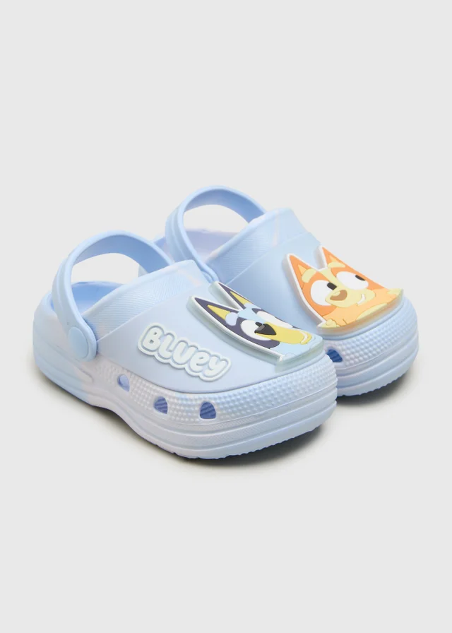 Bluey Kids Blue Light Up Clogs (Younger 4/5-8/9)