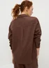 Chocolate Brown Linen Rich Shirt - Size 8 Image 2