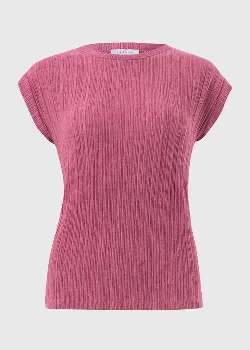 Pink Textured Top - Size 8 Image 4