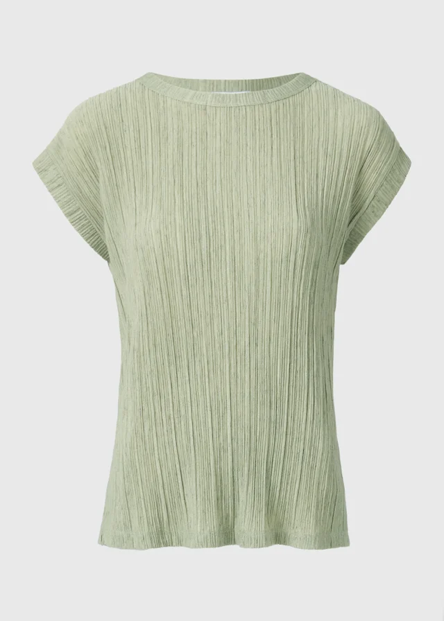 Sage Green Textured T-Shirt