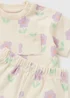 Baby Cream Flower Top & Shorts Set (Newborn-23mths) - Up to 1 Month Image 2