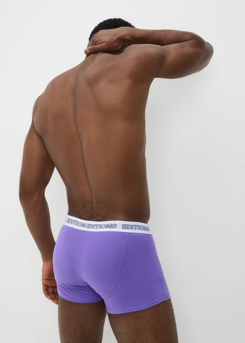 5 Pack Multicolour Plain Brights Hipsters - XXXL Image 3