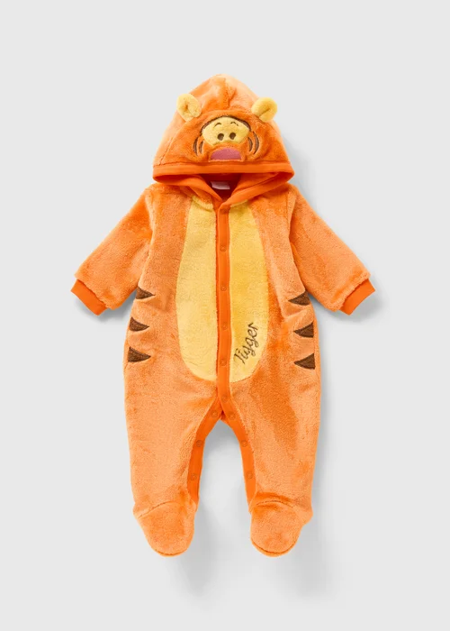 Winnie The Pooh Baby Orange Tigger Pramsuit (Newborn-18mths) - Up to 1 Month Image 3